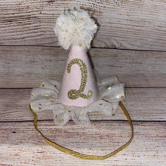 New 2 Year Old Birthday Hat 2nd Birthday Crown “2” - Picture 1 of 6